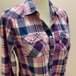 American Eagle Outfitters Large Western Flannel
